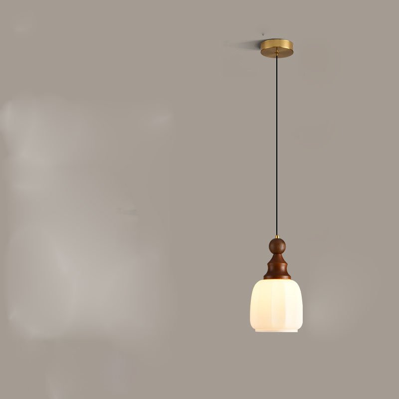 Walnut Wood Grain Pendant Light - Image 2